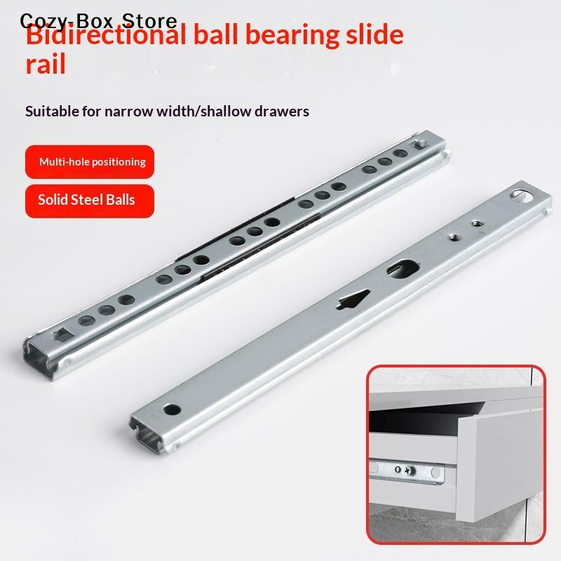 Furniture Rails Hardware - [ZY] 2 glissières de tiroir de