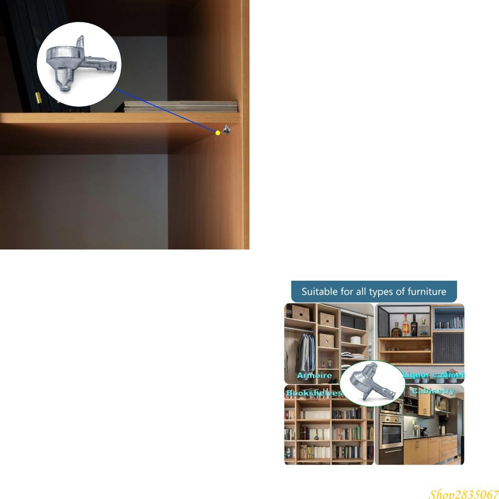 Shelf Peg Support - Chevilles d'armoire en alliage Zinc, 100