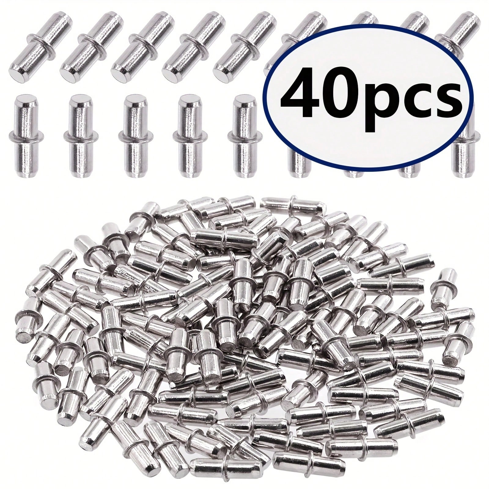 Shelf Peg Support - 40 pièces broches d'étagère panneau de