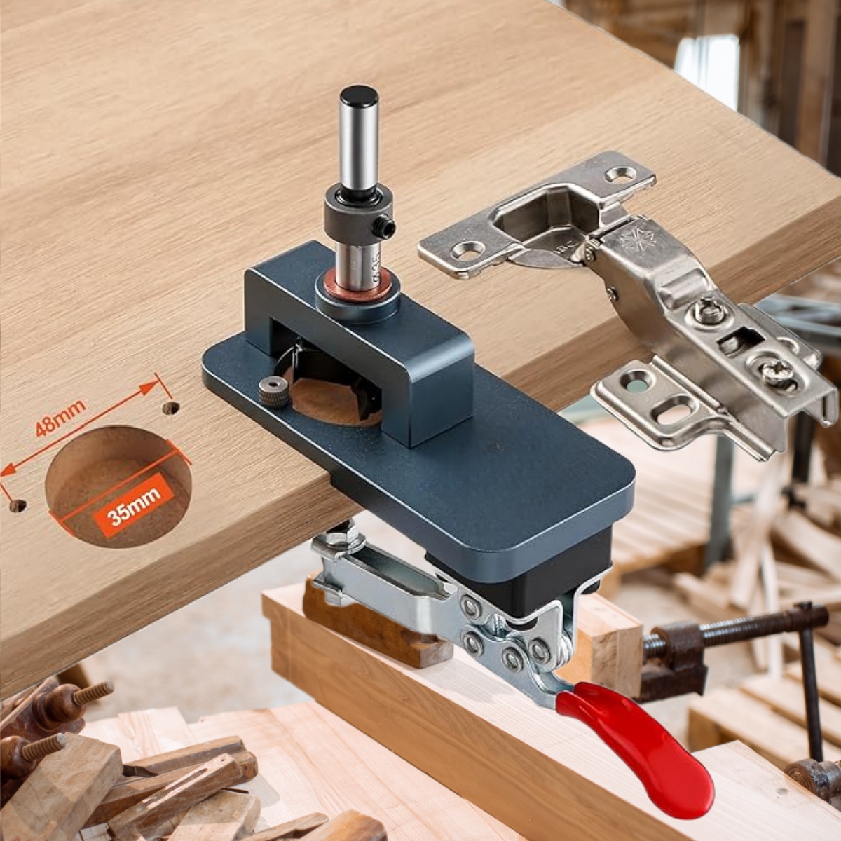Furniture Hardware Fitting - Gabarit de charnière de 35 mm