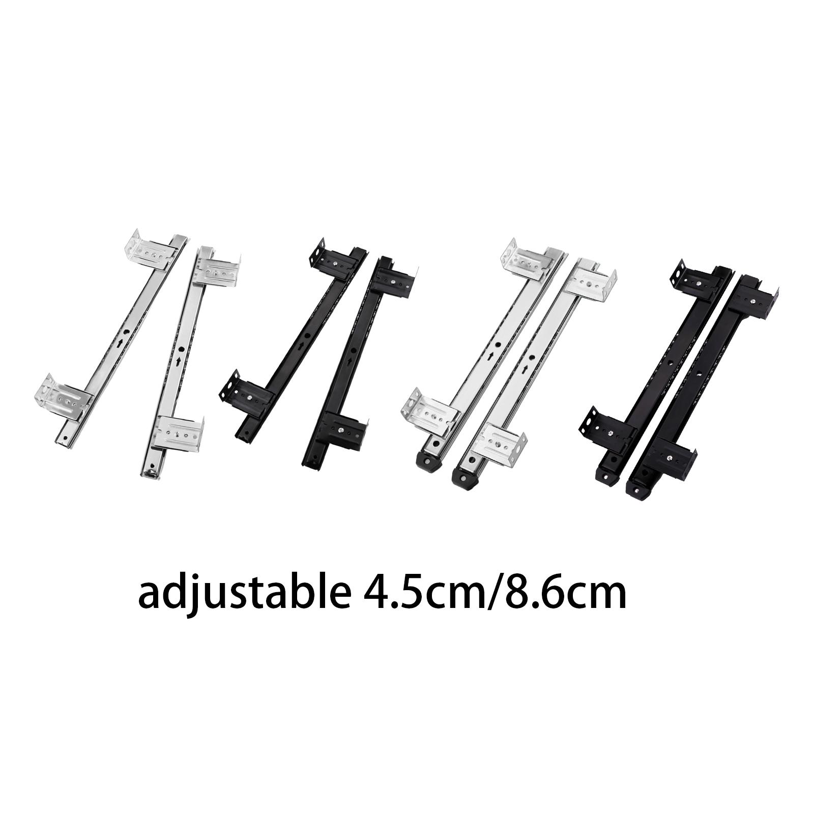 Furniture Rails Hardware - Plateau coulissant pour clavier en métal,