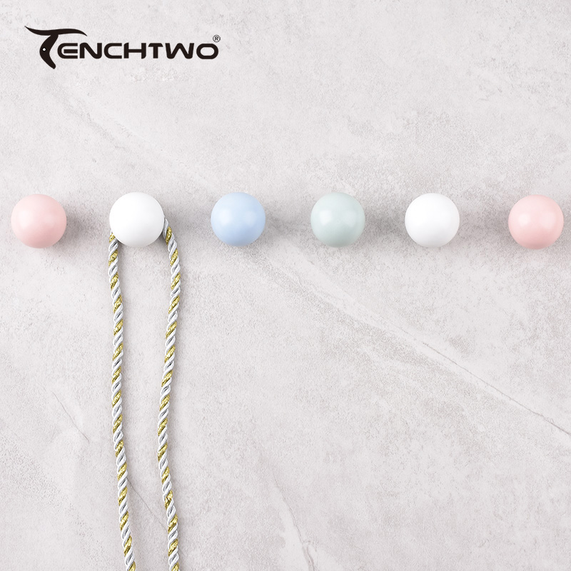 Crochet rond en céramique, cro - Furniture Hardware Brackets avis et prix