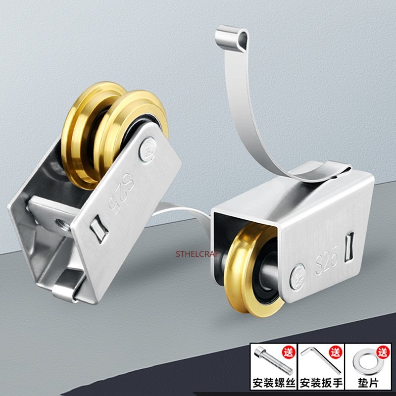 2 roulettes en acier inoxydabl - Furniture Rails Hardware avis et prix
