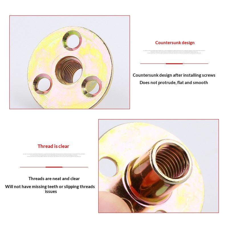 8/16 pièces Écrous en T M6 M8  - Furniture Hardware Threaded Inserts avis et prix