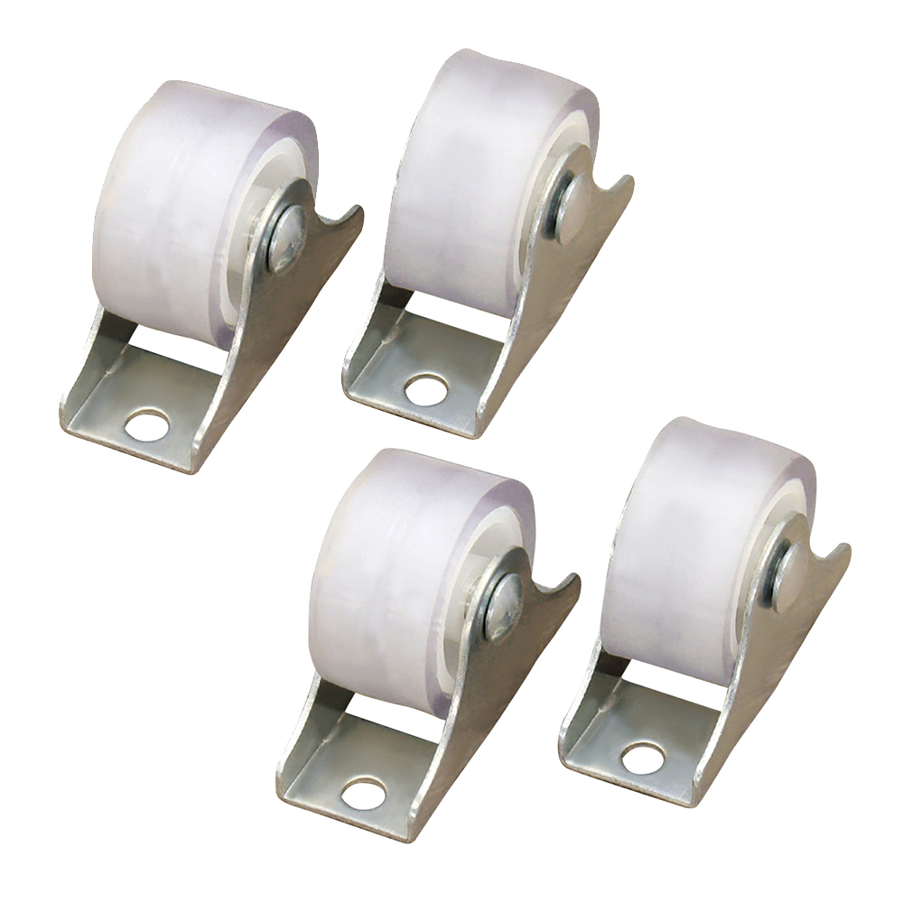 Roulettes fixes à Rail blanc,  - Furniture Rails Hardware avis et prix