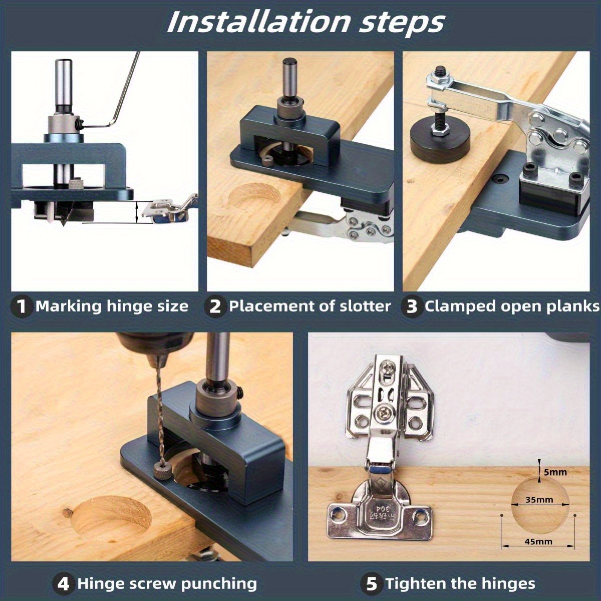 Gabarit de charnière de 35 mm  - Furniture Hardware Fitting avis et prix