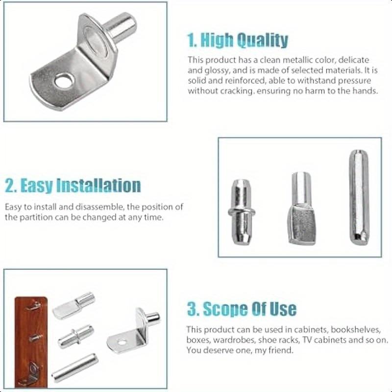 Kit de 104 supports d'étagère  - Shelf Peg Support avis et prix