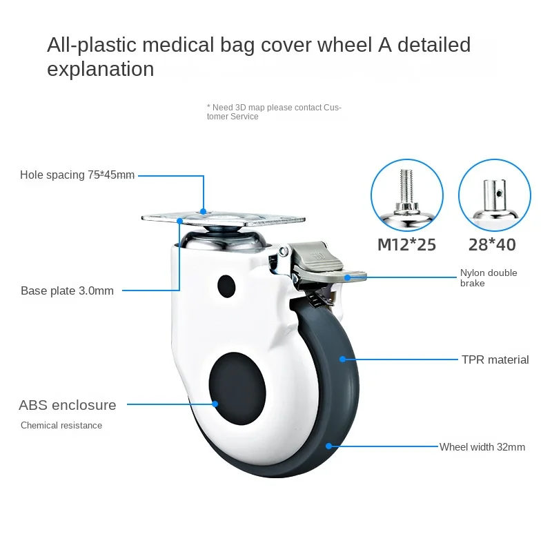 1 roue universelle médicale de - Furniture Quality Control avis et prix