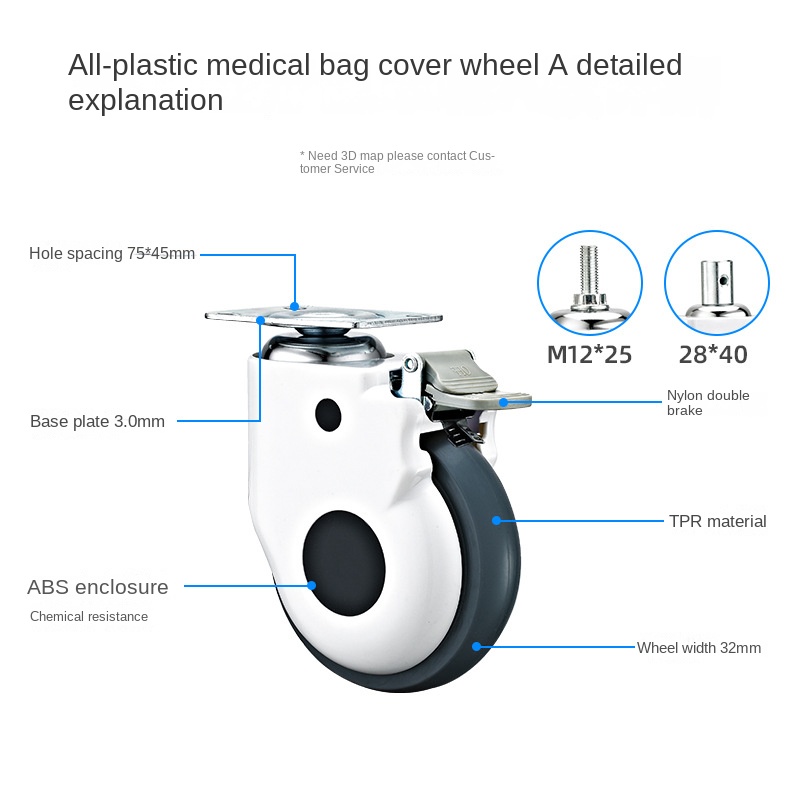 1 pièce - Roue médicale univer - Furniture Quality Control avis et prix